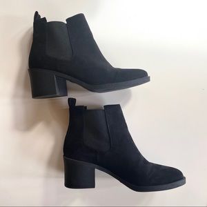 H&M Black Suede Booties